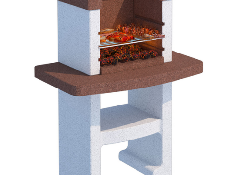 Linea VZ Toscana – Barbacoa de leña y carbón de obra