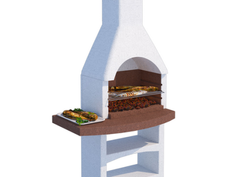 Linea VZ Treviso – Barbacoa de obra de leña y carbón