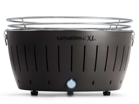 LotusGrill LG G435 U – Barbacoa portátil de exterior XL – Carcasa antracita