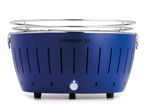 LotusGrill LG G435 U BL – Barbacoa portátil para exterior XL – Carcasa azul