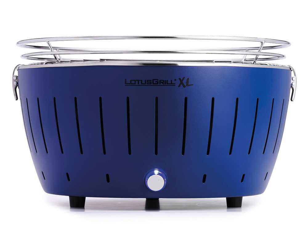 LotusGrill LG G435 U BL – Barbacoa portátil para exterior XL – Carcasa azul - Imagen 3