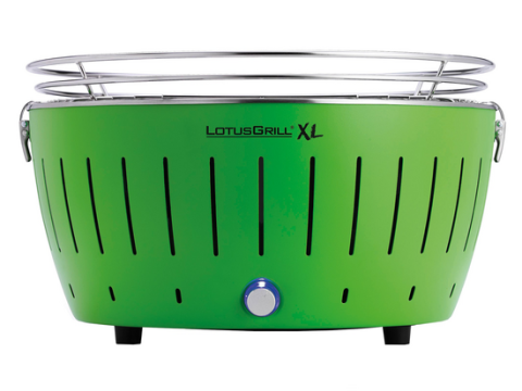 LotusGrill LG G435 U GR – Barbacoa portátil para exterior XL – Carcasa verde