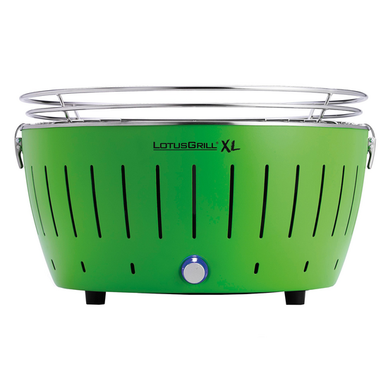 LotusGrill LG G435 U GR – Barbacoa portátil para exterior XL – Carcasa verde