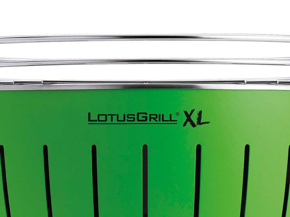 LotusGrill LG G435 U GR – Barbacoa portátil para exterior XL – Carcasa verde - Imagen 4