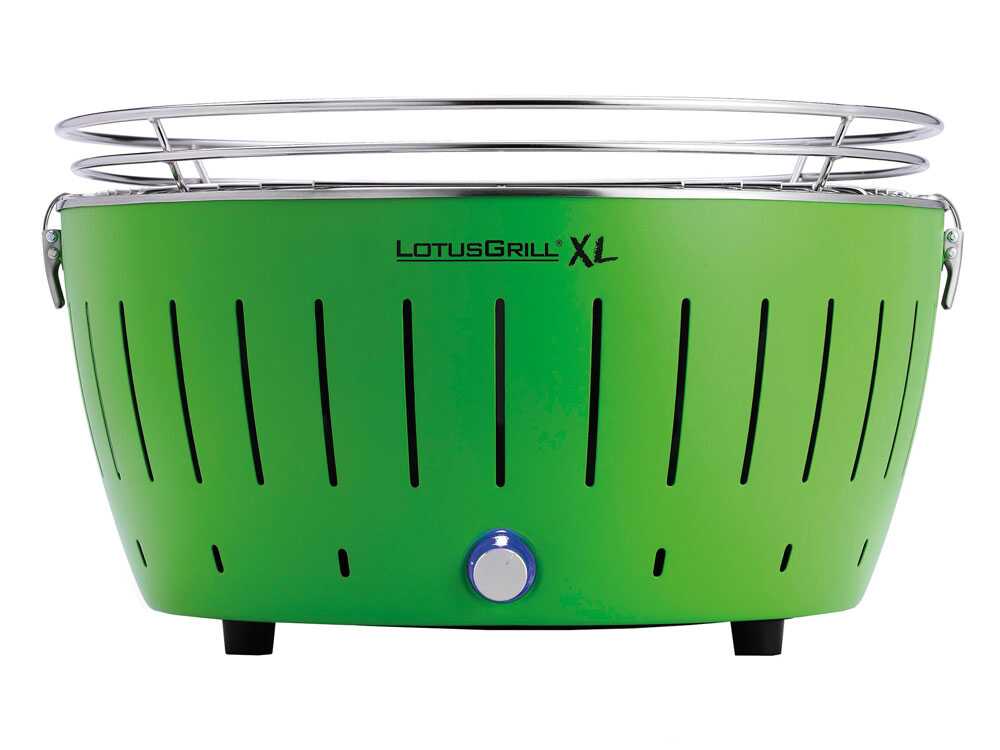 LotusGrill LG G435 U GR – Barbacoa portátil para exterior XL – Carcasa verde - Imagen 3