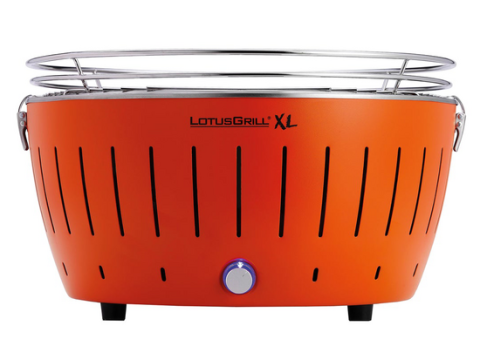 LotusGrill LG G435 U OR – Barbacoa portátil para exterior XL – Carcasa naranja