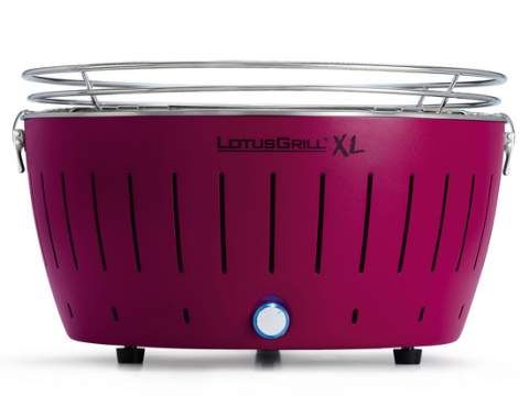 LotusGrill LG G435 U PU – Barbacoa portátil para exterior XL – Carcasa violeta