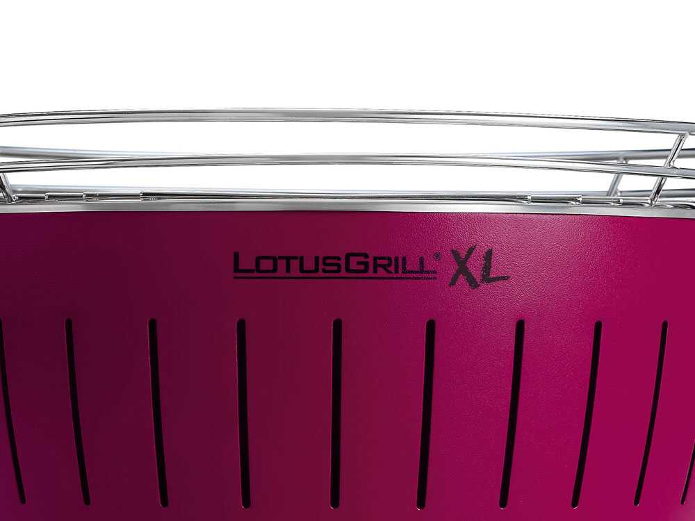 LotusGrill LG G435 U PU – Barbacoa portátil para exterior XL – Carcasa violeta - Imagen 4