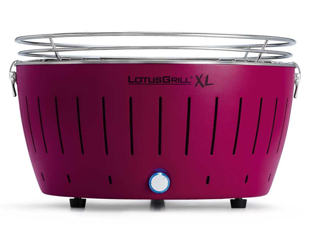 LotusGrill LG G435 U PU – Barbacoa portátil para exterior XL – Carcasa violeta - Imagen 3
