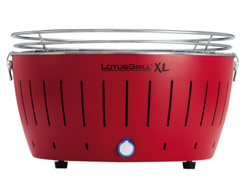 LotusGrill LG G435 U RD – Barbacoa portátil para exterior XL – Carcasa roja