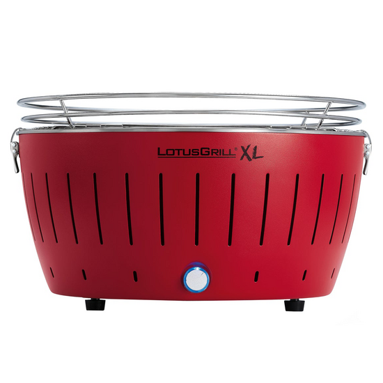 LotusGrill LG G435 U RD – Barbacoa portátil para exterior XL – Carcasa roja