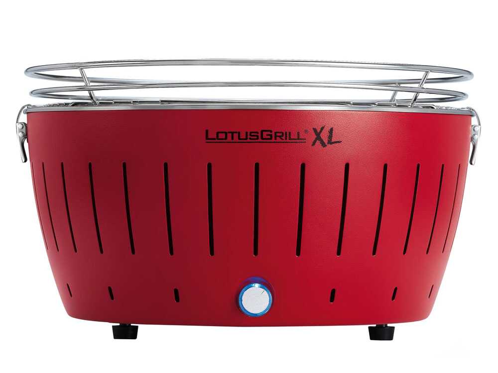 LotusGrill LG G435 U RD – Barbacoa portátil para exterior XL – Carcasa roja - Imagen 3