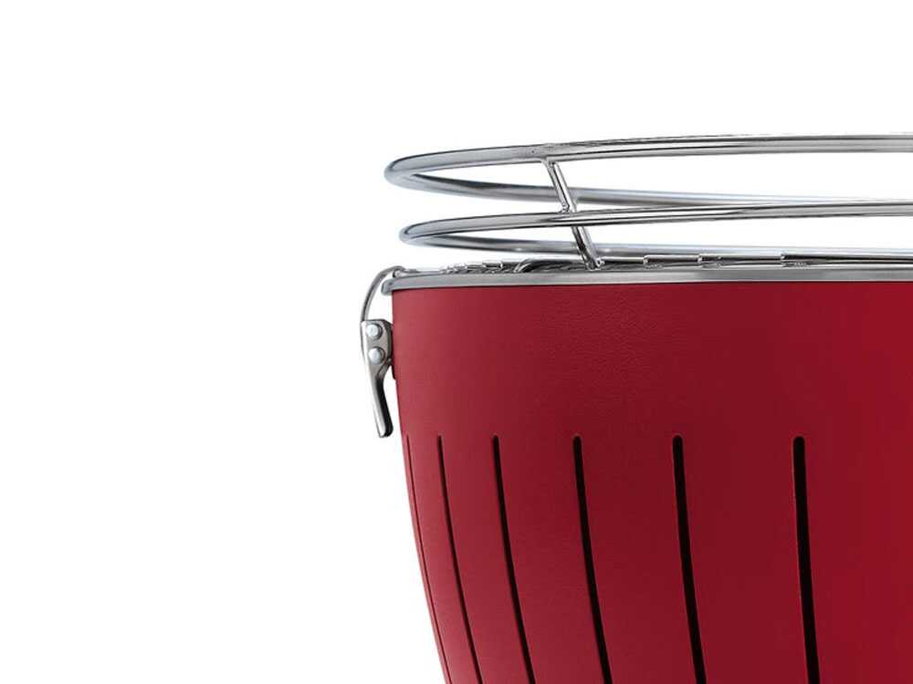LotusGrill LG G435 U RD – Barbacoa portátil para exterior XL – Carcasa roja - Imagen 5