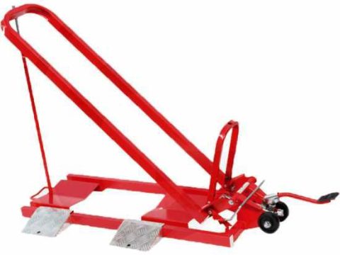 Elevador de cortacésped profesional para tractor cortacésped, elevador para mantenimiento – máx. 500 kg