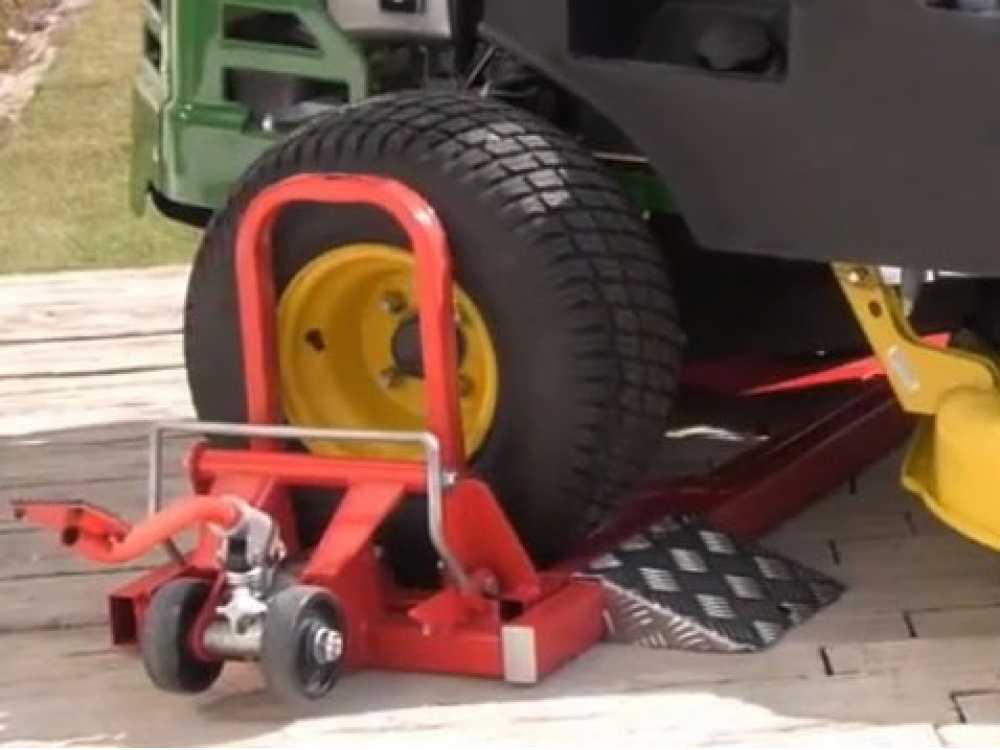 Elevador de cortacésped profesional para tractor cortacésped, elevador para mantenimiento – máx. 500 kg - Imagen 5