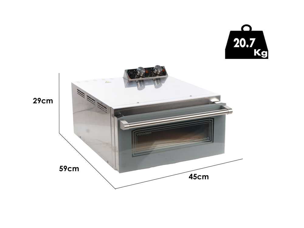 Macte Ovens Voyager TWIN – Horno eléctrico para pizza – 2975 W - Imagen 2