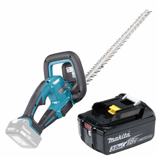 MAKITA DUH606RF – Cortasetos eléctrico a batería 18V/3Ah – Cuchilla de 60 cm