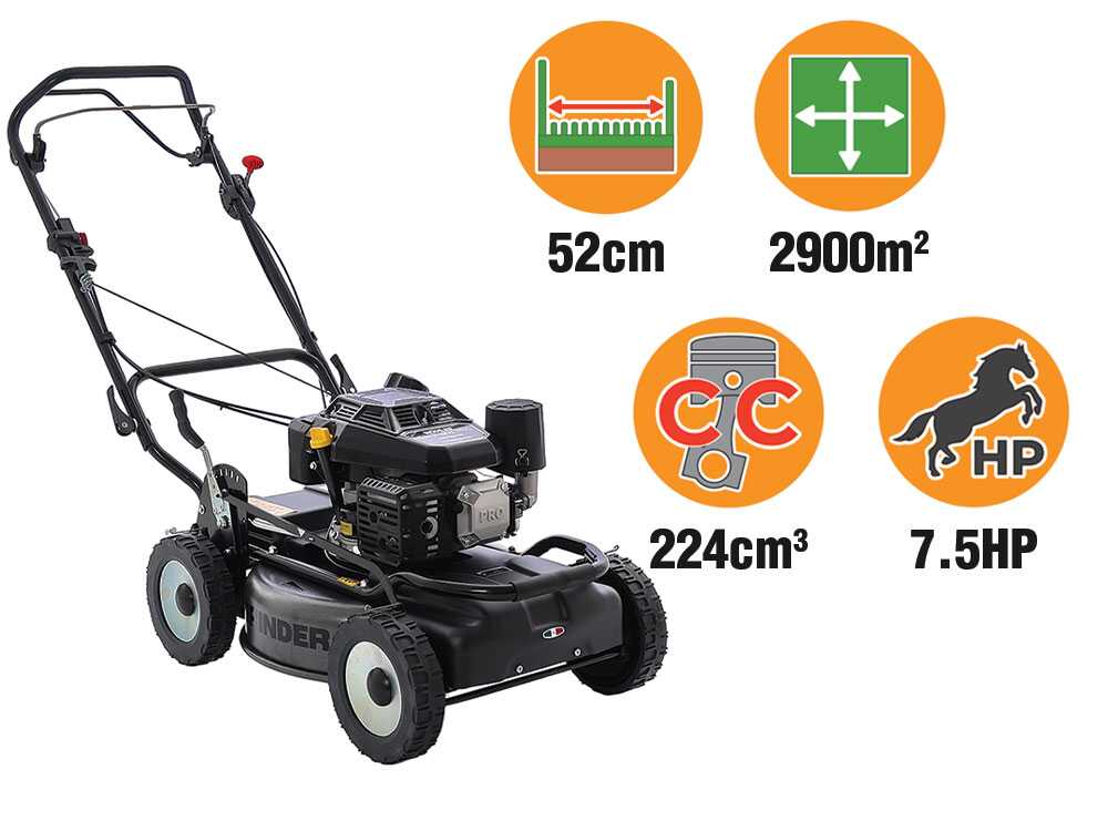 Marina Systems GRINDER Pro Max 4×4 52 – Cortacésped de gasolina autopropulsado – Motor Kohler CV224 - Imagen 4