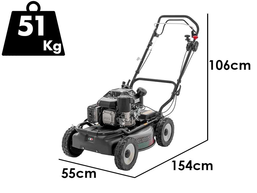 Marina Systems GRINDER Pro Max 52 VV – Cortacésped de gasolina de tracción – Motor Kohler CV224 - Imagen 2