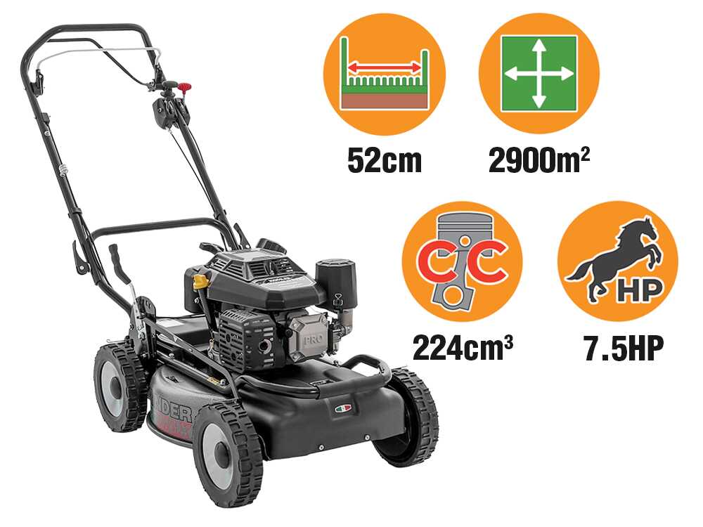 Marina Systems GRINDER Pro Max 52 VV – Cortacésped de gasolina de tracción – Motor Kohler CV224 - Imagen 4