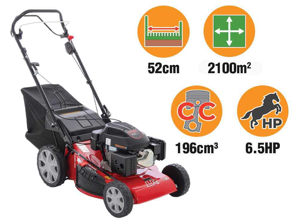 Marina Systems LR 54 SL – Cortacésped de tracción 4 en 1 – Motor Loncin 196 cm³ - Imagen 2