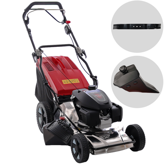 Marina Systems MX 55 SH 3V – Cortacésped de gasolina de tracción – Motor Honda GCVx 200 – Acero INOX
