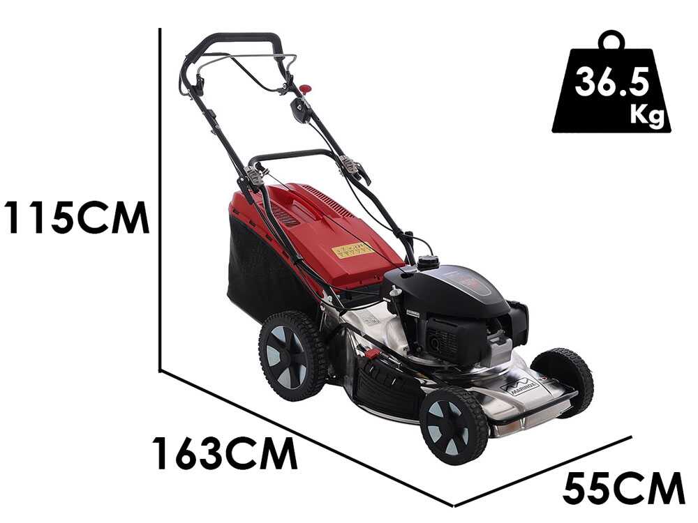 Marina Systems MX 55 SH 3V – Cortacésped de gasolina de tracción – Motor Honda GCVx 200 – Acero INOX - Imagen 2