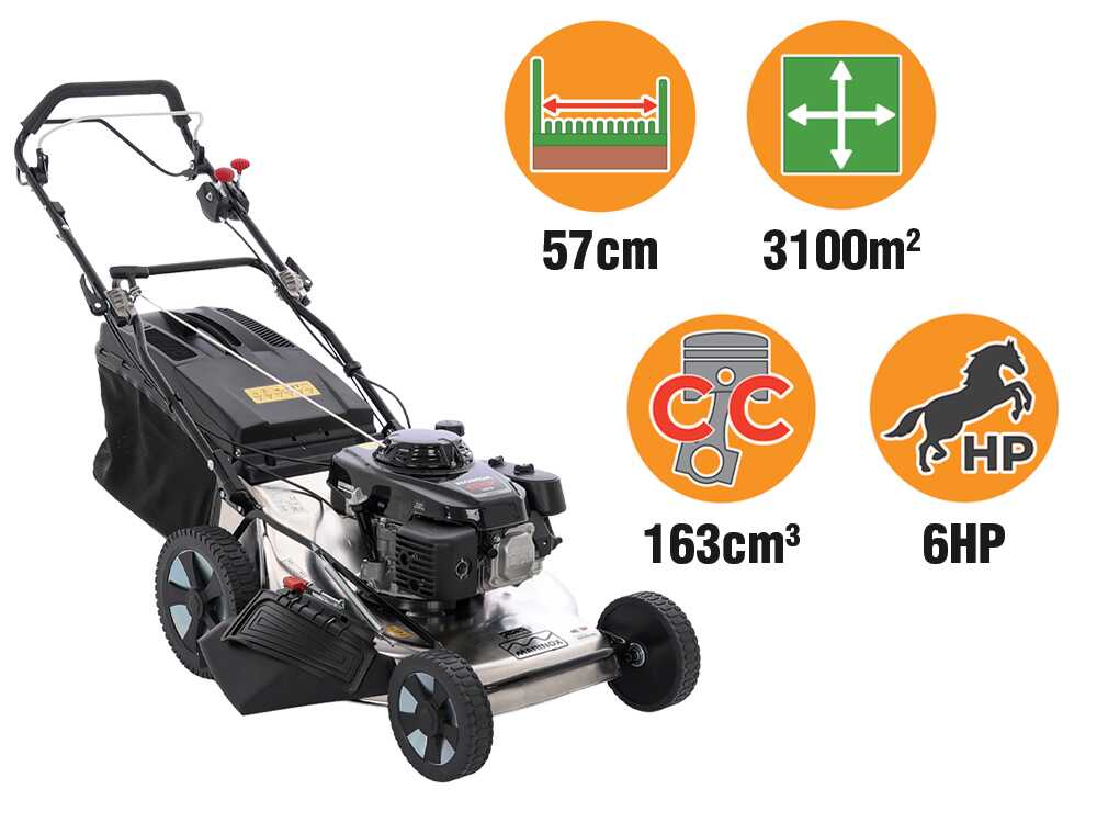 Marina Systems MX 57 SH 3V – Cortacésped de gasolina de tracción – Motor de gasolina Honda GXV 160 - Imagen 5