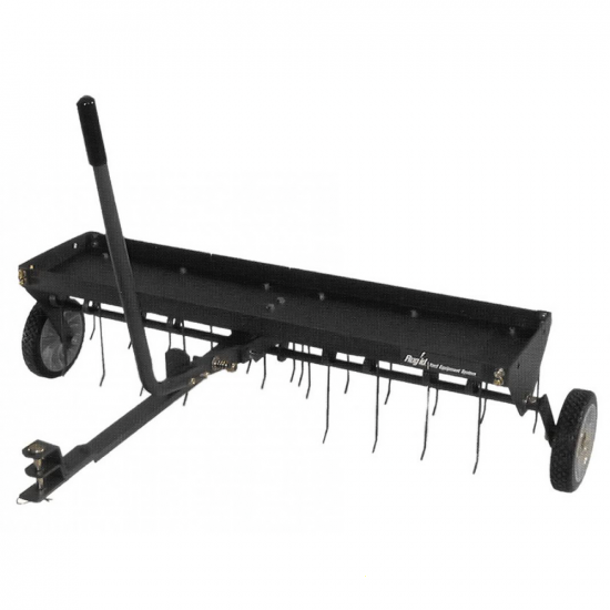MGF DT42 – Aireador de púas de arrastre para tractor cortacésped profesional 107 cm