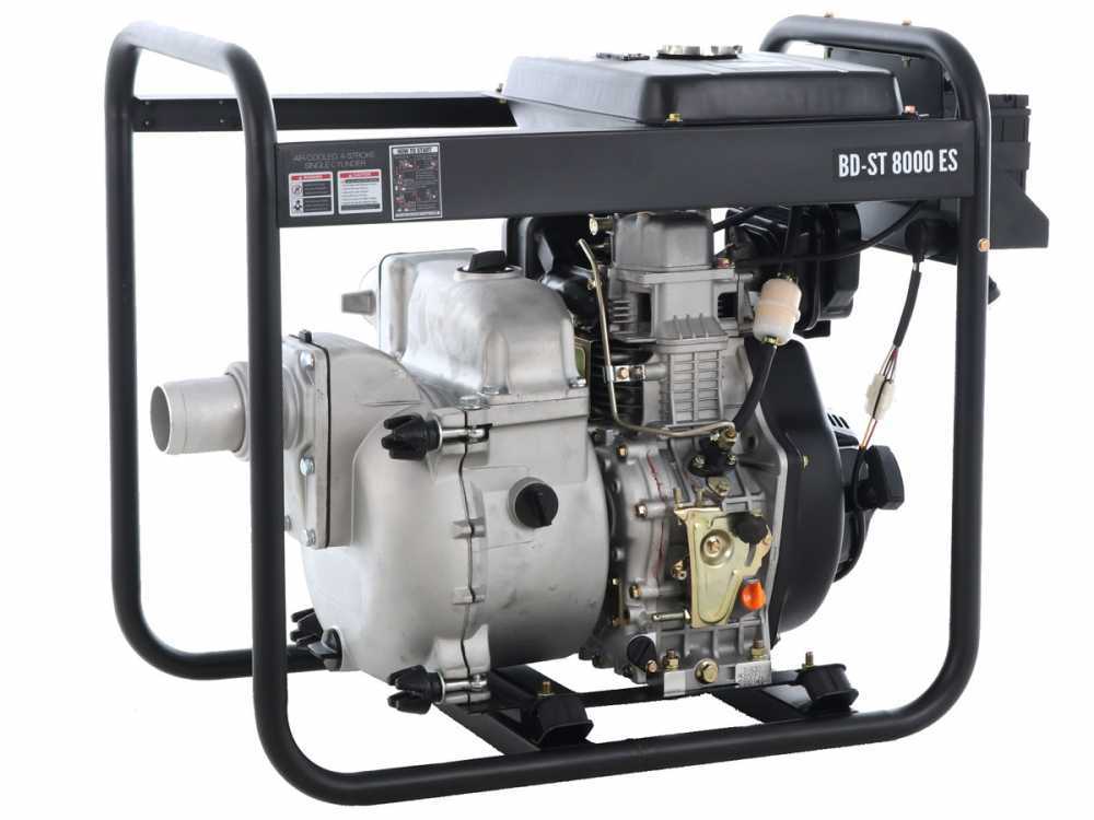 Motobomba diésel Blackstone BD-ST 8000ES para aguas residuales cargadas con racores de 80 mm – Euro 5 - Imagen 3