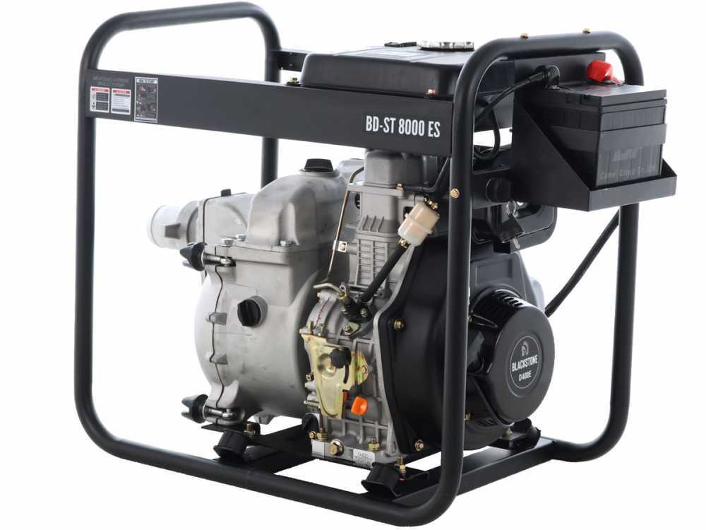 Motobomba diésel Blackstone BD-ST 8000ES para aguas residuales cargadas con racores de 80 mm – Euro 5 - Imagen 5