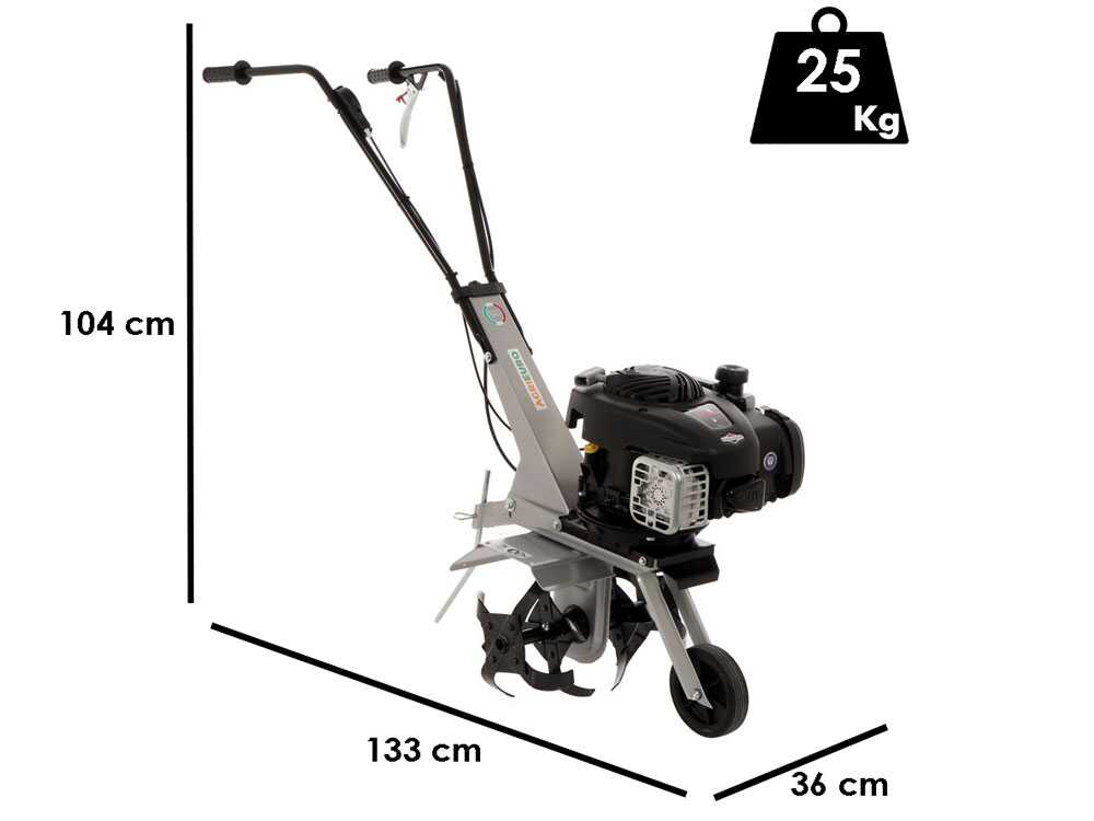 Motoazada Agri 2 con fresa 36 cm – Motor de gasolina B&S 450 OHV – 1 velocidad hacia delante - Imagen 2