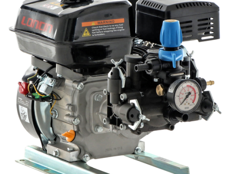 Motobomba de pulverización Comet MTP MC25 SC. 4T – motor Loncin G200F – versiones para ácidos y productos químicos