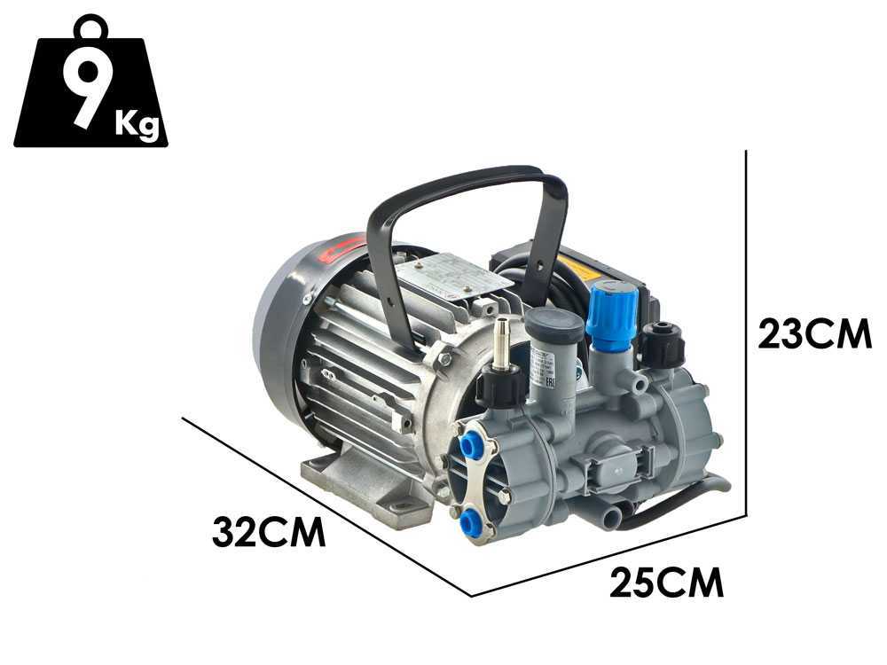 Motobomba de pulverización eléctrica Comet MTP MC18 EL MNF – versión para ácidos y productos químicos - Imagen 2