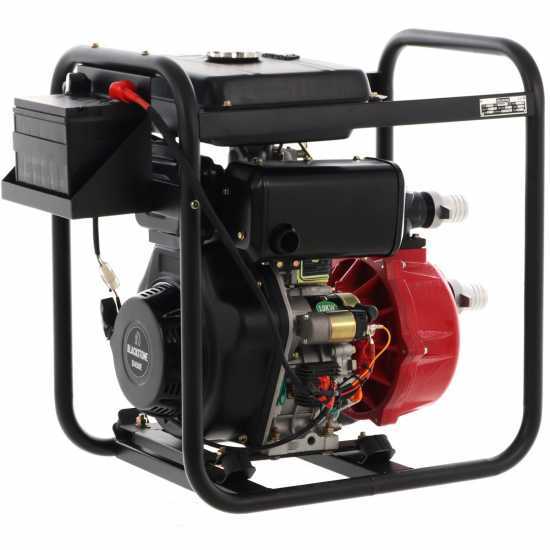 Motobomba diésel Blackstone BD-HH 5100 racores 50 mm – 2 pulgadas – Gran altura de elevación – arranque eléctrico – Euro 5