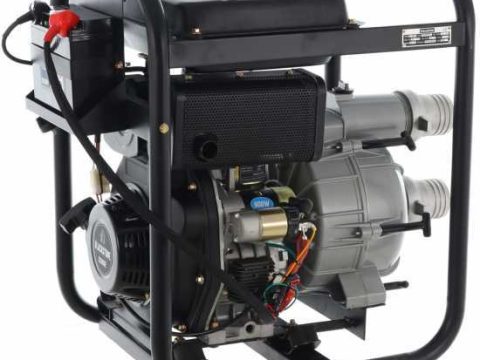 Motobomba diésel Blackstone BD-T 8000ES para aguas sucias con racores de 80 mm – Euro 5