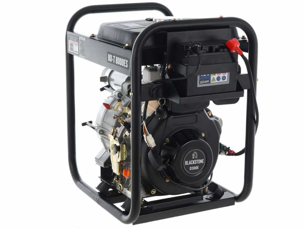 Motobomba diésel Blackstone BD-T 8000ES para aguas sucias con racores de 80 mm – Euro 5 - Imagen 3