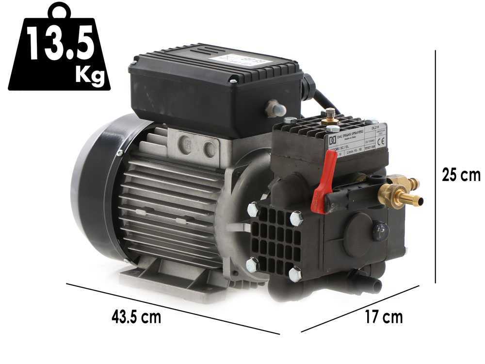 Motobomba eléctrica de pulverización Dal Degan DL 218 – 20 bares máx. – 18 L/min - Imagen 2
