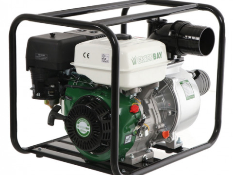 Motobomba de gasolina Greenbay GB-WP 100 – con racores de 100 mm