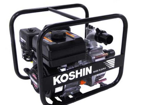 Motobomba de gasolina Koshin STV-50X para aguas semicargadas con racores de 50 mm