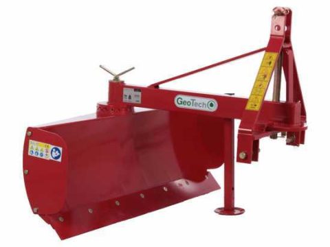 Niveladora para tractor GeoTech DL120 con rotación de pala de 360° y brazo orientable