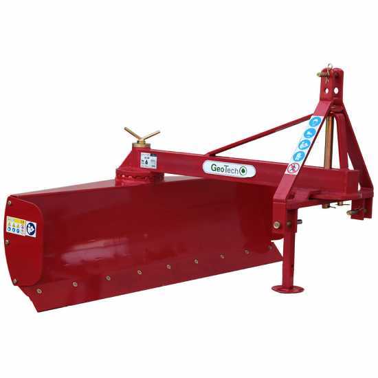 Niveladora para tractor GeoTech DL200 con rotación de pala de 360° y brazo orientable