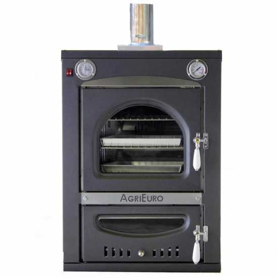 Nuevo AgriEuro Minimus 50 Inc – Horno de leña de acero empotrable – 3 niveles