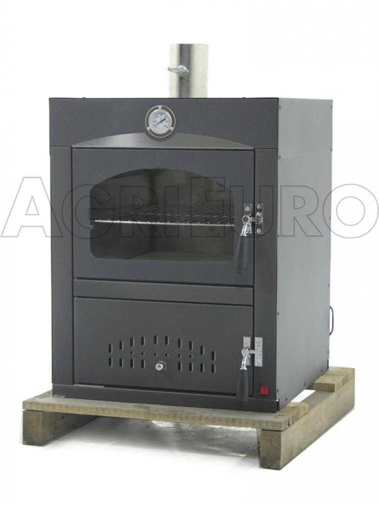 Nuevo AgriEuro Minimus 50 Mini Inc – Horno de leña de acero inoxidable empotrable – 2 niveles - Imagen 4