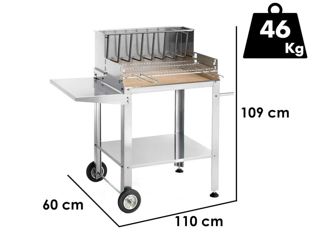 Ompagrill BetSteel 56690/X – Barbacoa de leña y carbón - Imagen 2