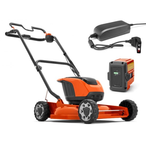 Pack cortacésped a batería mulching LB146i + Batería Bli 20 + Cargador QC80 HUSQVARNA