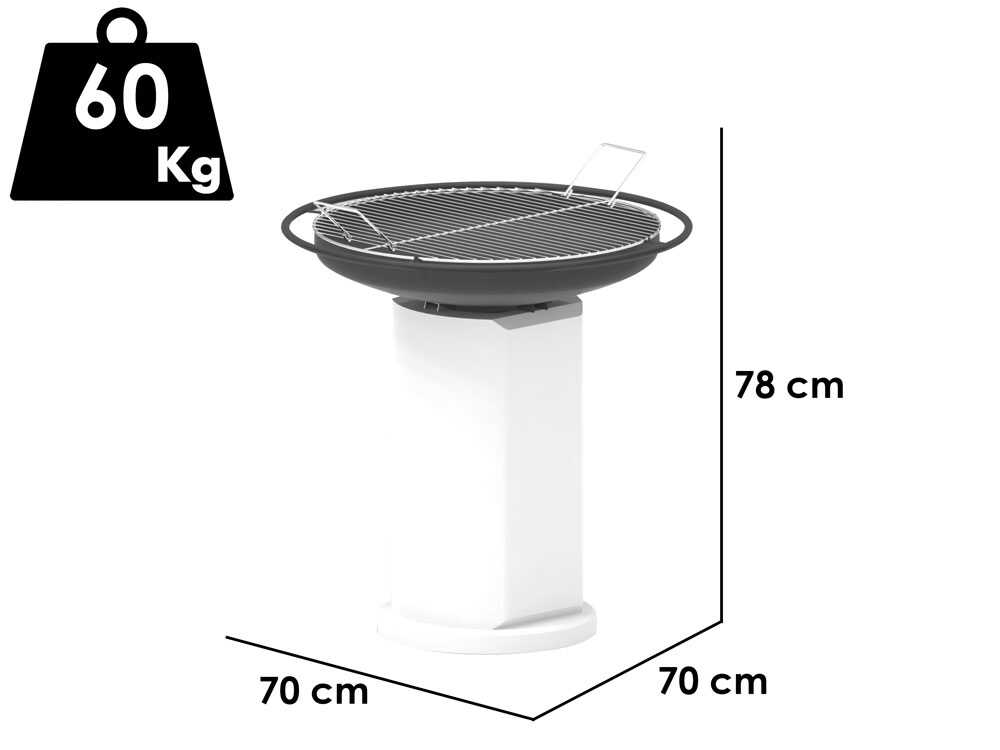 Palazzetti Apollo 60 – Barbacoa de leña y carbón de obra - Imagen 2