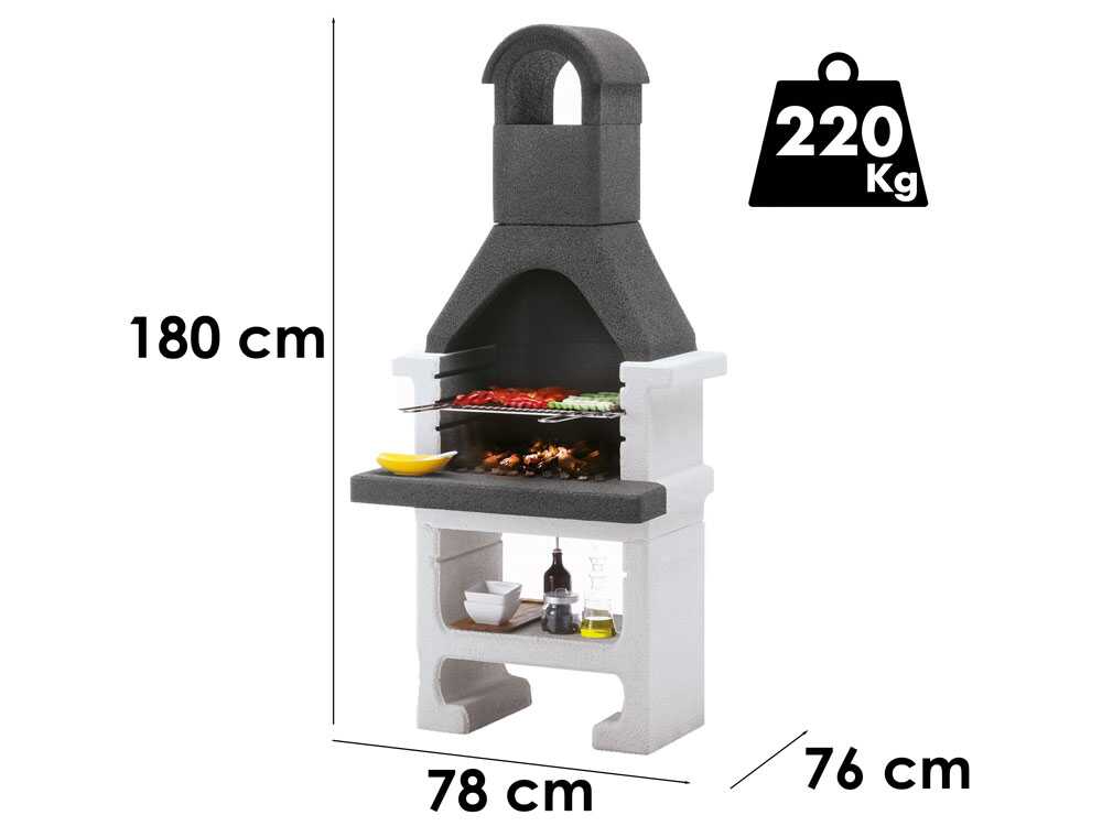 Palazzetti Aral GR – Barbacoa de obra de carbón - Imagen 2
