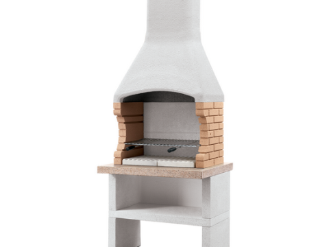 Palazzetti Ariel – Barbacoa Módulo Grill de obra de leña y carbón