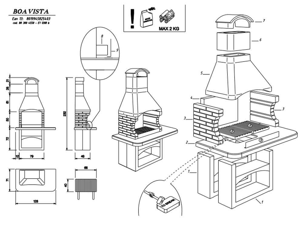 Palazzetti Boavista – Barbacoa de obra de leña y carbón - Imagen 5